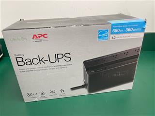 NEW SEALED APC BACK UPS 650VA/360W BVN650M1 7 OUTLETS AND 1 USB